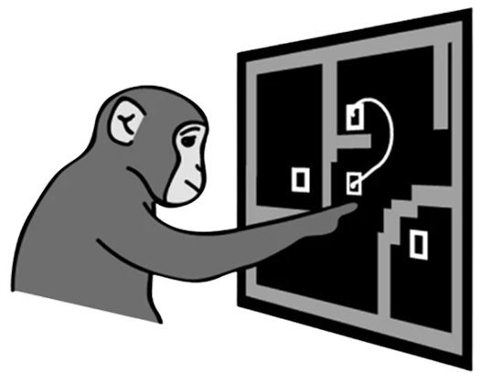 Figure 3. A typical monkey reaching task. Figure adapted from Kaufman et al. (2014).